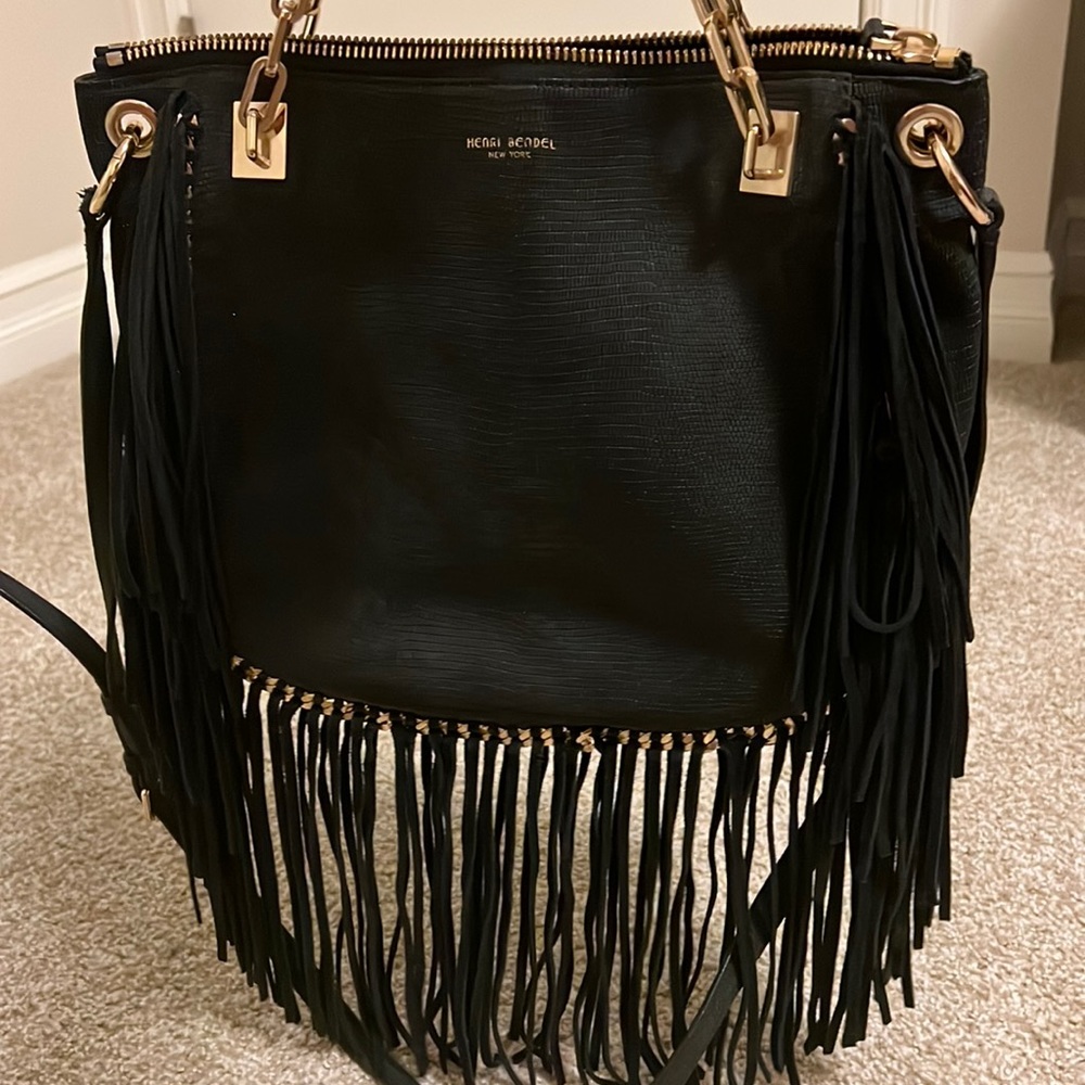 Henri Bendel soho cross-body fringe bag
